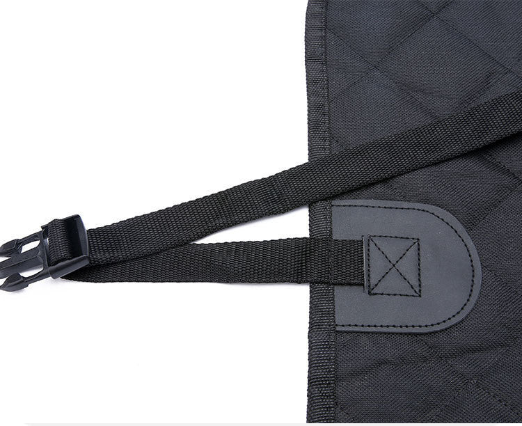 Dog Car Seat Cover – Mesh Hammock with Zipper, Safety Belt & Waterproof Protection
