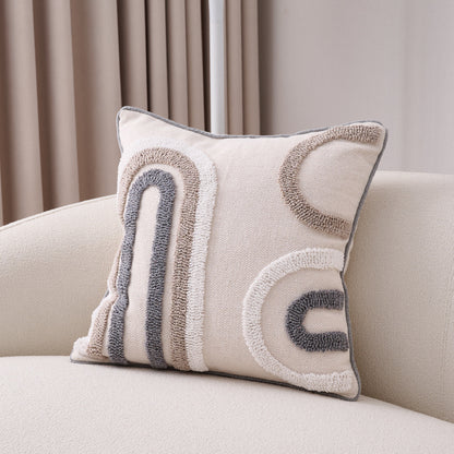 Bohemian Tufted & Tassel Cushion Cover 45x45cm – Ins Style Cotton Linen Pillow Cover for Sofa & Bay Window