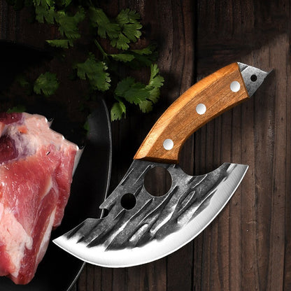 Small Kitchen Boning Knife – Forged Dedicated Slaughter & Bone Picking Knife