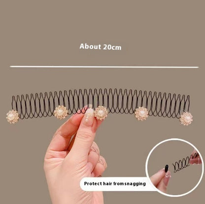 Invisible Inverted Hair Comb – Back Head Forehead Hair Band for Women