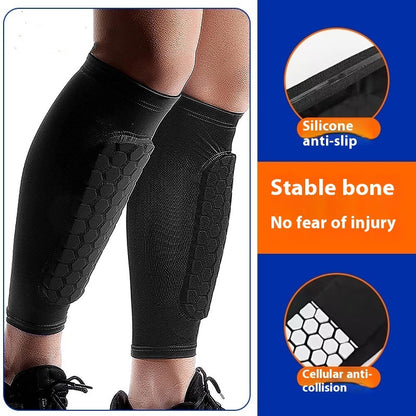 Men's Honeycomb Shank Protection Socks – Anti-Collision Non-Slip