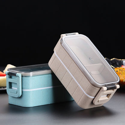 Microwave-Safe Healthy Material Dinnerware Lunch Box – Portable Food Container