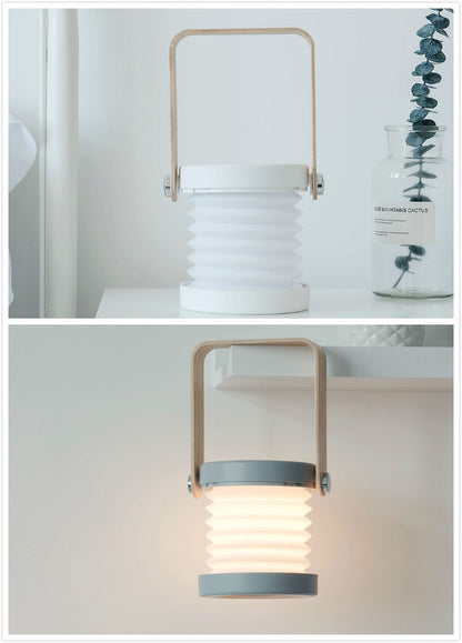 Foldable LED Night Light Lantern – Touch Dimmable, USB Rechargeable, Portable Table Lamp