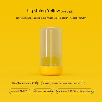 LED Camping Night Light – USB Rechargeable Atmosphere Lamp