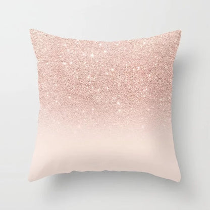 Pink Sofa Cushion Pillowcase – Soft Decorative Throw Pillow Cover for Living Room & Bedroom