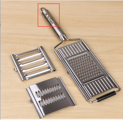 Stainless Steel Grater, Vegetable Slicer & Fruit Peeler – Multi-Function Kitchen Tool