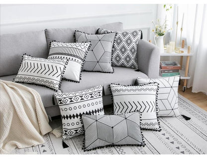 Bohemian National Style Throw Pillow – Decorative Cushion for Sofa, Bed & Living Room