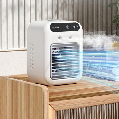 Portable Air Cooler Fan – USB Mini Air Conditioner with Water Cooling & Mist