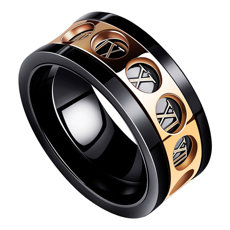 Titanium Steel Hip Hop Ring – Personality Simplicity Jewelry