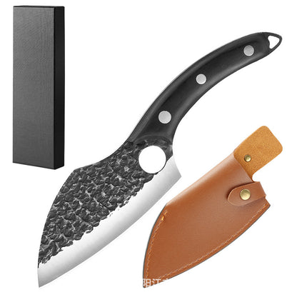 Forged High Carbon Steel Outdoor Bending Knife – Hunting & Camping Survival Knife