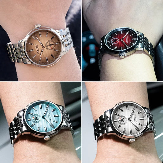 Seagull Natural Series 39.5mm Men's Watch Automatic Mechanical Watches Luminous Stainless Steel Sapphire Bracelet 2025 New 6180