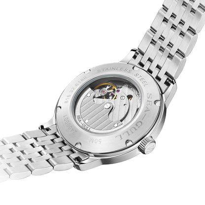 Seagull 6180 Natural Series Automatic Mechanical Watch – 39.5mm Sapphire, Stainless Steel