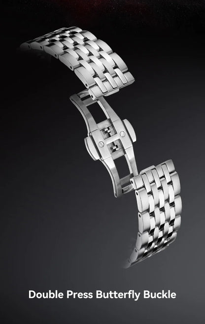 Seagull 6180 Natural Series Automatic Mechanical Watch – 39.5mm Sapphire, Stainless Steel