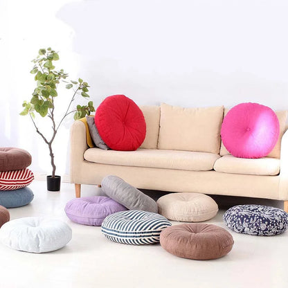 Round Floor Cushion 40–70cm – Thickened Japanese Tatami Futon for Yoga, Meditation & Bay Window