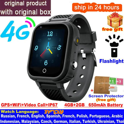 LT21 4G Kids Smartwatch – GPS, WiFi, Video Call, SOS, IP67 Waterproof, Camera & Location Tracker