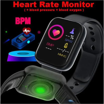 Children's Smart Digital Watch With Connected Watch Child Step Count Heart Rate Monitoring Bluetooth Wirstwatch for Men Women - BeeTrendyShop.COM