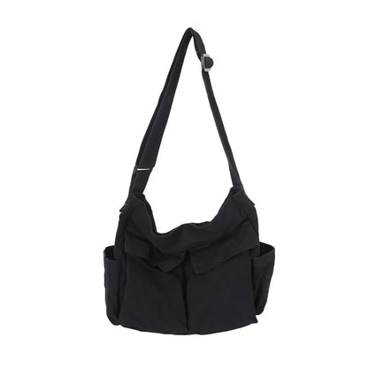Women's Vintage Canvas Handbag – Retro Shoulder Bag for Teens & Young Women