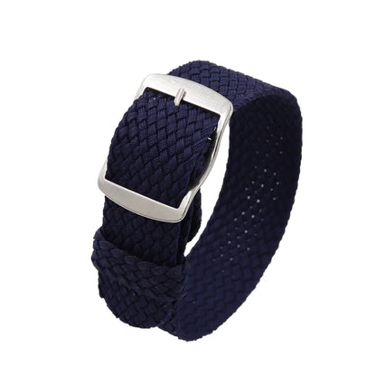Watchband 18 20 22mm For Perlon Nylon Replacement Vintage Wrist Watch Band Belt Strap With Black&Silver Brushed Buckle Man Watch - BeeTrendyShop.COM