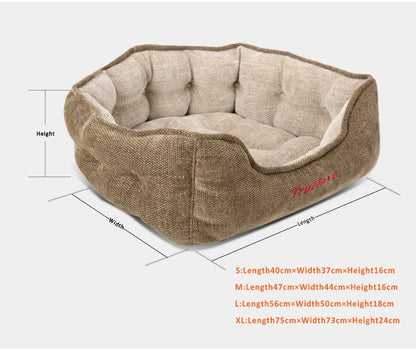 Truelove Plush Round Pet Bed - All-Season Mat for Indoor/Outdoor Cats & Dogs - BeeTrendyShop.COM