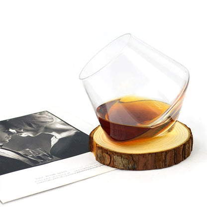 Spinning Brandy Tumbler – 250ml Big Belly Whiskey Cocktail Glass