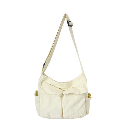 Women's Vintage Canvas Handbag – Retro Shoulder Bag for Teens & Young Women