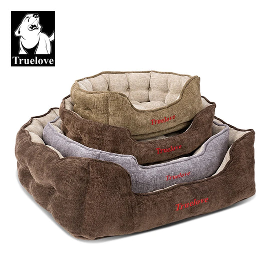 Truelove Plush Round Pet Bed - All-Season Mat for Indoor/Outdoor Cats & Dogs