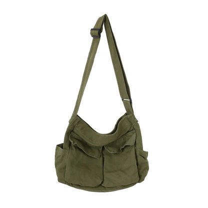 Women's Vintage Canvas Handbag – Retro Shoulder Bag for Teens & Young Women