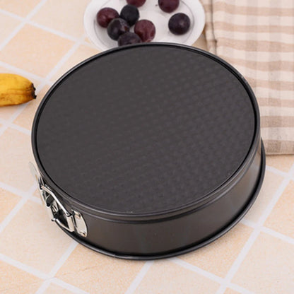 Non-Stick Springform Round Cake Pan – Carbon Steel Baking Mold 18/20/24/26/28 CM