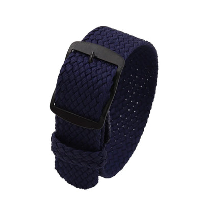 Watchband 18 20 22mm For Perlon Nylon Replacement Vintage Wrist Watch Band Belt Strap With Black&Silver Brushed Buckle Man Watch - BeeTrendyShop.COM