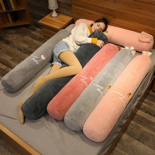 Cute Cartoon Long Plush Boyfriend Pillow – Soft Sleeping Cushion for Sofa & Bed | 100, 130 & 160cm
