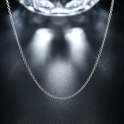 925 Sterling Silver 1mm Snake Chain Necklace – Unisex Fine Jewelry