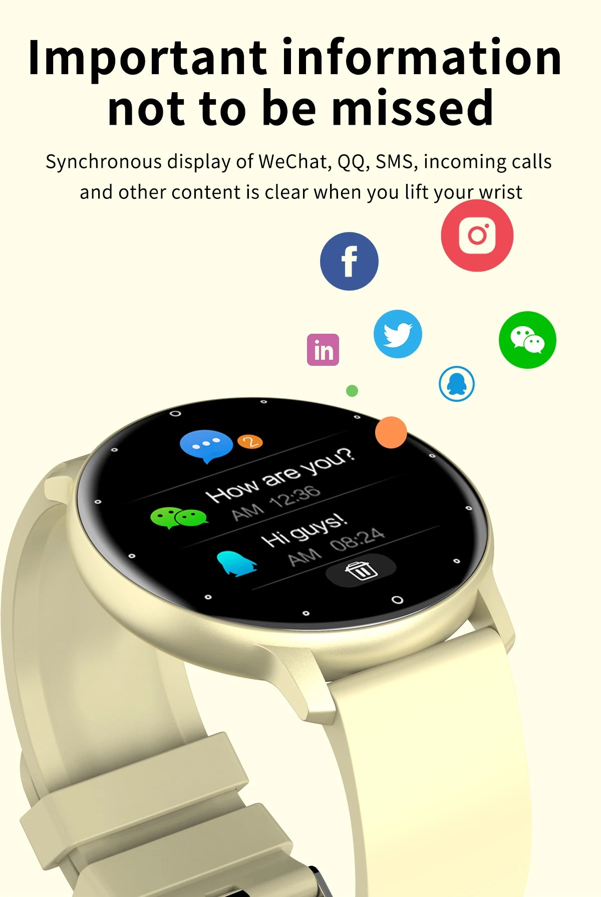 LIGE Smart Watch Women Men Lady Gift Sport Fitness Watches Heart Rate Monitor Waterproof Smartwatch For Xiaomi Android IOS