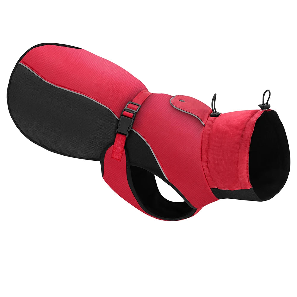Waterproof Reflective Dog Jacket for Large Breeds (XL-6XL) - Warm Winter Raincoat