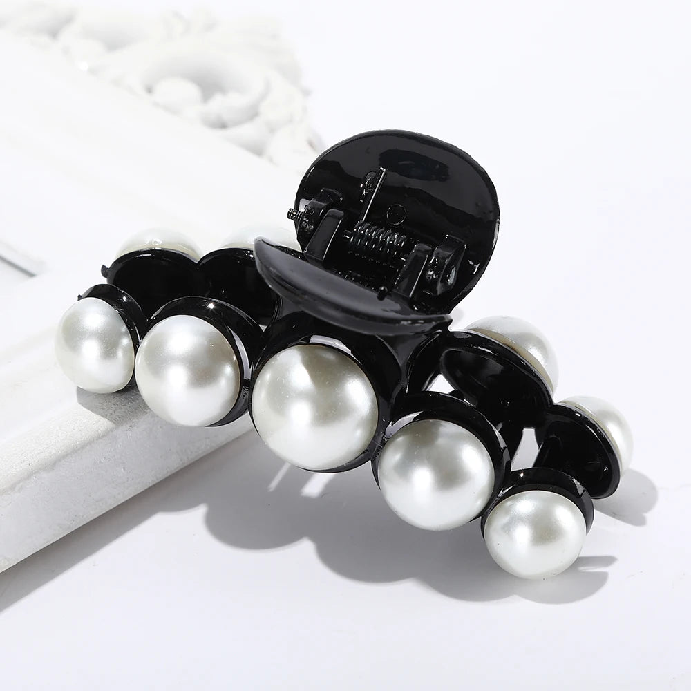 Women Big Rhinestone Hair Claws Crab Hairpins Crystal Hair Clips Barrettes Ponytail Girls Hair Accessories Ornaments Hairgrip