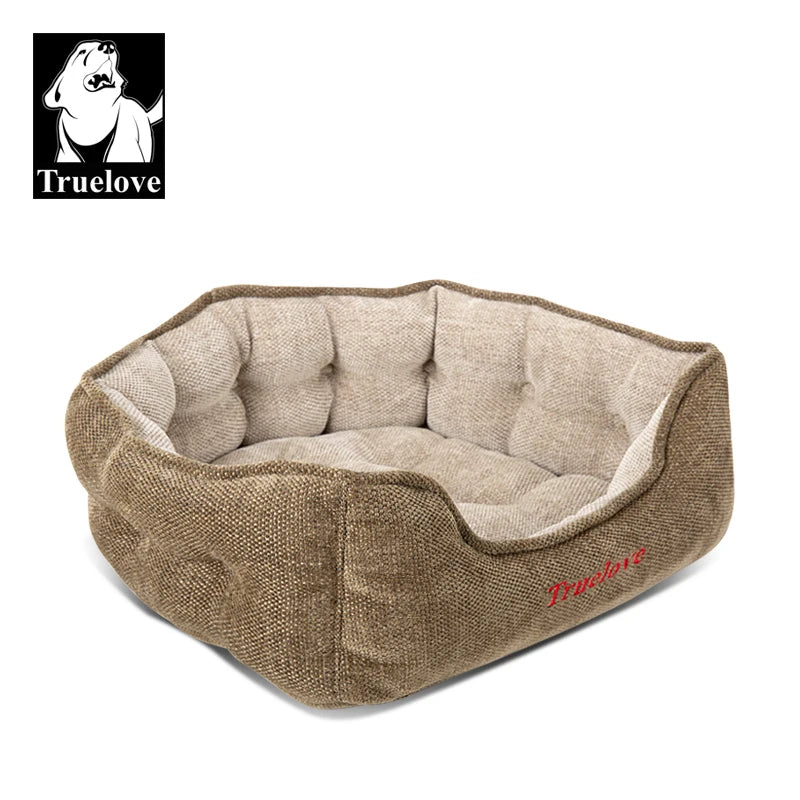Truelove Plush Round Pet Bed - All-Season Mat for Indoor/Outdoor Cats & Dogs