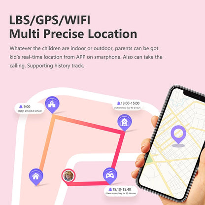LT21 4G Kids Smartwatch – GPS, WiFi, Video Call, SOS, IP67 Waterproof, Camera & Location Tracker