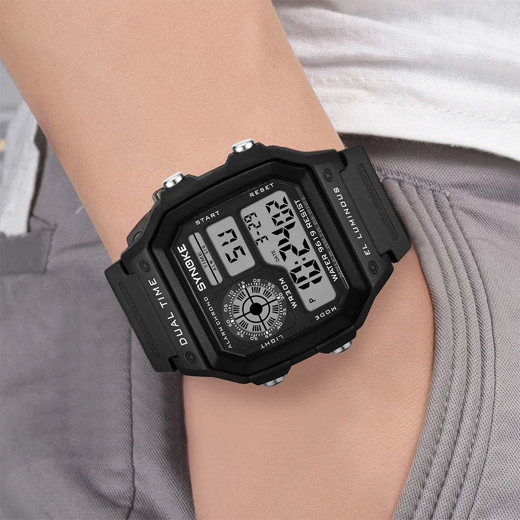 SYNOKE Multifunctional Digital Sport Watch Men Camouflage Waterproof Mens Wristwatches Fashion Retro Male Watches reloj hombre - BeeTrendyShop.COM