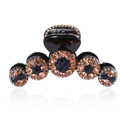 Rhinestone Crystal Hair Claw Clip – Big Sparkle Barrette for Women & Girls
