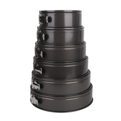 Non-Stick Springform Round Cake Pan – Carbon Steel Baking Mold 18/20/24/26/28 CM