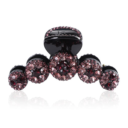 Rhinestone Crystal Hair Claw Clip – Big Sparkle Barrette for Women & Girls