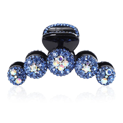 Rhinestone Crystal Hair Claw Clip – Big Sparkle Barrette for Women & Girls