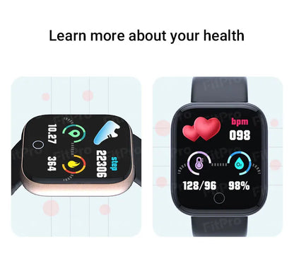 Children's Smart Digital Watch With Connected Watch Child Step Count Heart Rate Monitoring Bluetooth Wirstwatch for Men Women - BeeTrendyShop.COM