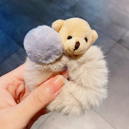 Korean Bear Scrunchies - BeeTrendyShop.COM