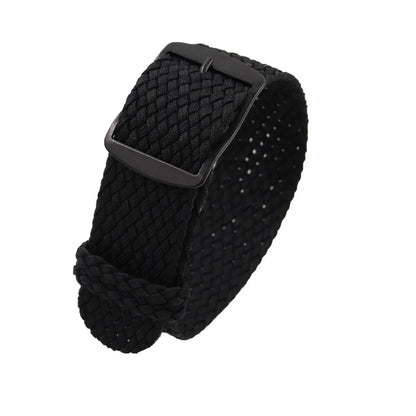 Watchband 18 20 22mm For Perlon Nylon Replacement Vintage Wrist Watch Band Belt Strap With Black&Silver Brushed Buckle Man Watch - BeeTrendyShop.COM