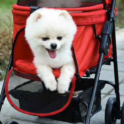 Pawhut Foldable All-Terrain Pet Stroller - BeeTrendyShop.COM