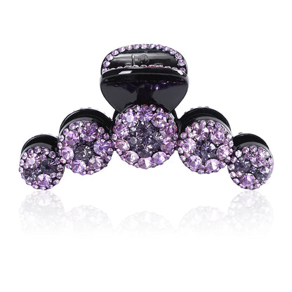 Rhinestone Crystal Hair Claw Clip – Big Sparkle Barrette for Women & Girls