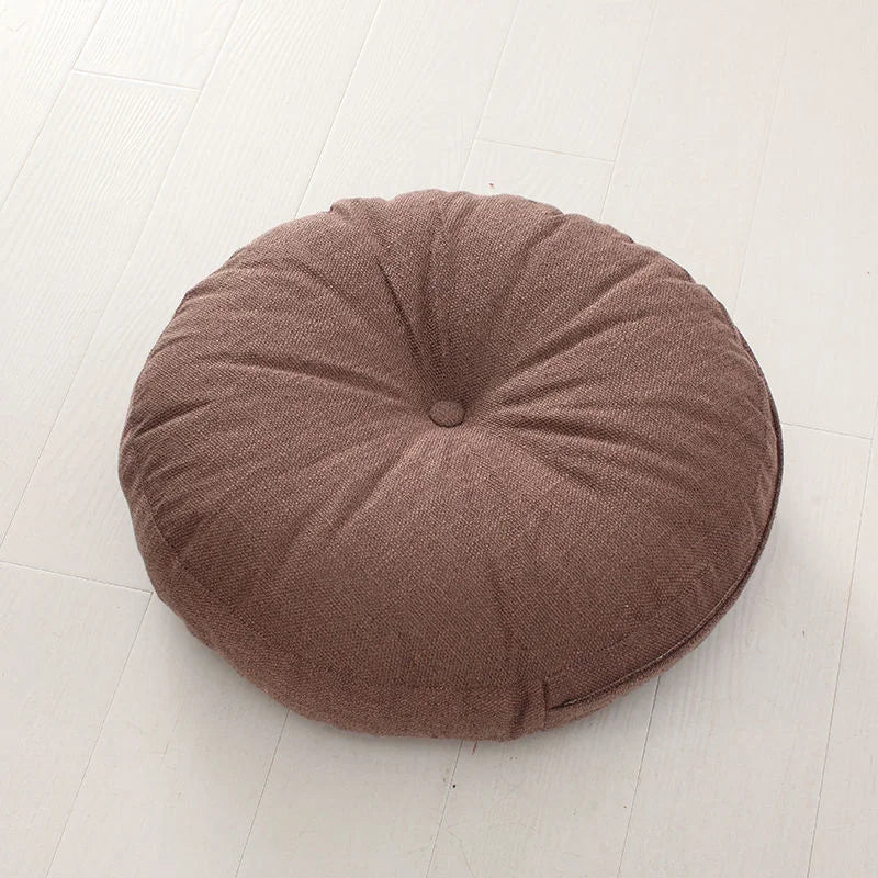 Round Floor Cushion 40–70cm – Thickened Japanese Tatami Futon for Yoga, Meditation & Bay Window