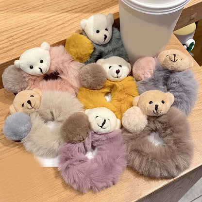 Korean Bear Scrunchies - BeeTrendyShop.COM