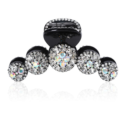 Rhinestone Crystal Hair Claw Clip – Big Sparkle Barrette for Women & Girls