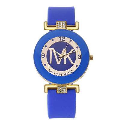 Womens Wristwatch Fashion Men Diamond Quartz Watches Silicone Luxury TVK Brand Relojes Digitales Femme Watch For Women Bracelet - BeeTrendyShop.COM